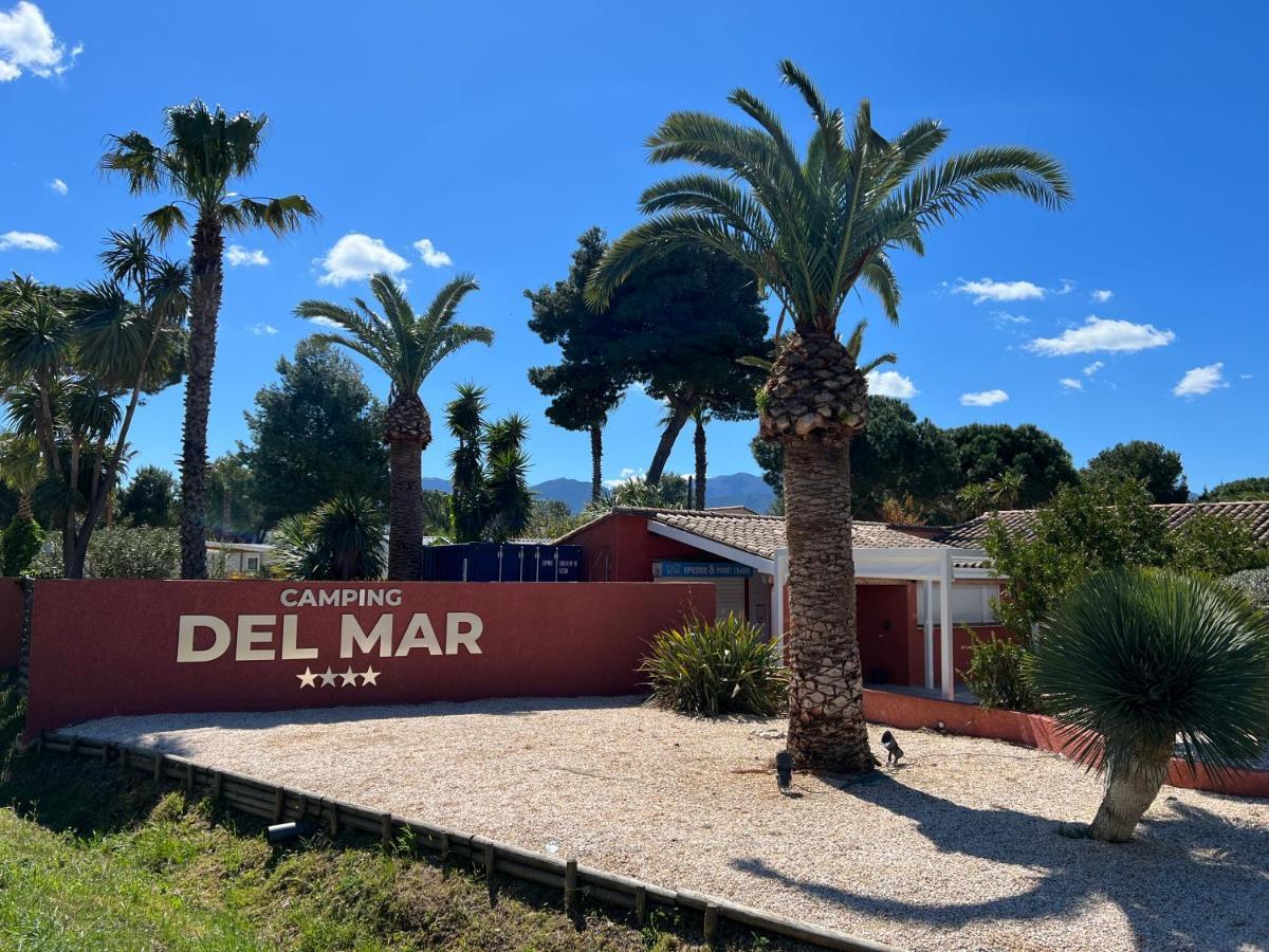 Camping Del Mar 10, Mobil Home Petit Paradis, 6 Personnes, Bord De Mer, Camping Del Mar Village アルジェレス・シュル・メール エクステリア 写真