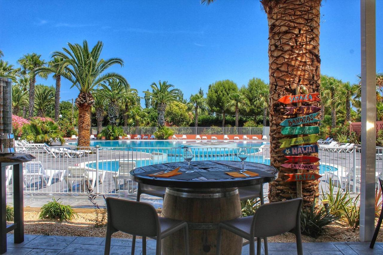 Camping Del Mar 10, Mobil Home Petit Paradis, 6 Personnes, Bord De Mer, Camping Del Mar Village アルジェレス・シュル・メール エクステリア 写真