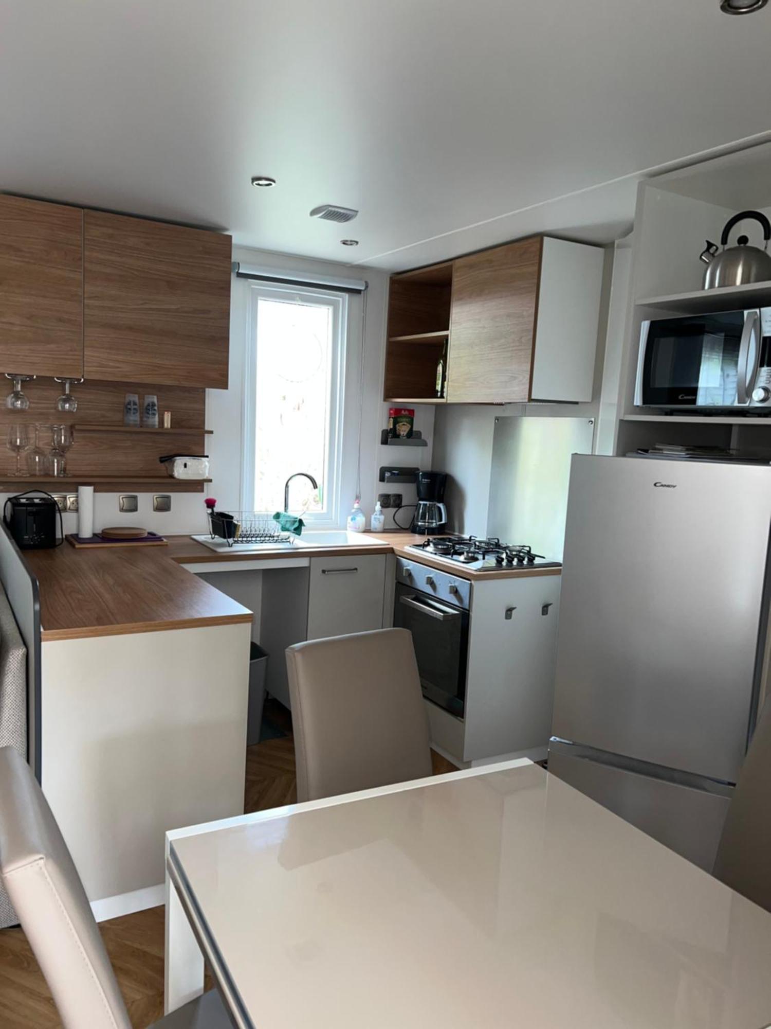 Camping Del Mar 10, Mobil Home Petit Paradis, 6 Personnes, Bord De Mer, Camping Del Mar Village アルジェレス・シュル・メール エクステリア 写真